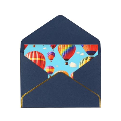 XqmarT Geburtstagskarten mit Heißluftballons, leere Karten, Grußkarte mit Umschlägen, Dankeskarte für alle Anlässe von XqmarT