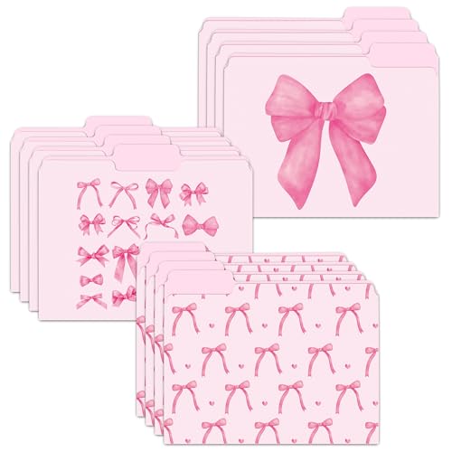 Xqumoi Aktenordner mit Schleife, Briefgröße, dekorative Dokumententaschen mit 1/3-Schnittlasche, hübsche farbige Ordner für Büro, Zuhause, Klassenzimmer, Dokumente, Papier, 22,6 x 29,6 cm, 12 Stück Xqumoi Aktenordner mit Schleife, Briefgröße, dekorative Dokumententaschen mit 1/3-Schnittlasche, hübsche farbige Ordner für Büro, Zuhause, Klassenzimmer, Dokumente, Papier, 22,6 x 29,6 cm, 12 Stück von Xqumoi
