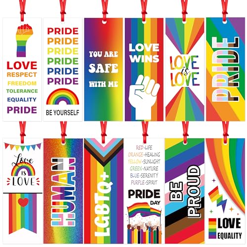 Xqumoi LGBTQ Lesezeichen "Pride Day", doppelseitig, "Love is Love", Lesezeichen für Buchliebhaber, Gay Pride Day, Feier, Geschenk, Veranstaltungen, Klassenzimmer, Party, Gastgeschenk, 120 Stück Xqumoi LGBTQ Lesezeichen "Pride Day", doppelseitig, "Love is Love", Lesezeichen für Buchliebhaber, Gay Pride Day, Feier, Geschenk, Veranstaltungen, Klassenzimmer, Party, Gastgeschenk, 120 Stück von Xqumoi
