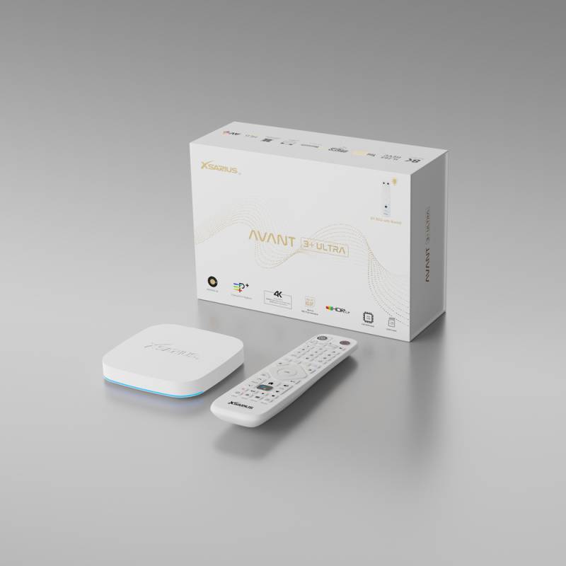 Xsarius Avant 3+ Ultra White Edition - 4K OTT Android Media Streamer von Xsarius