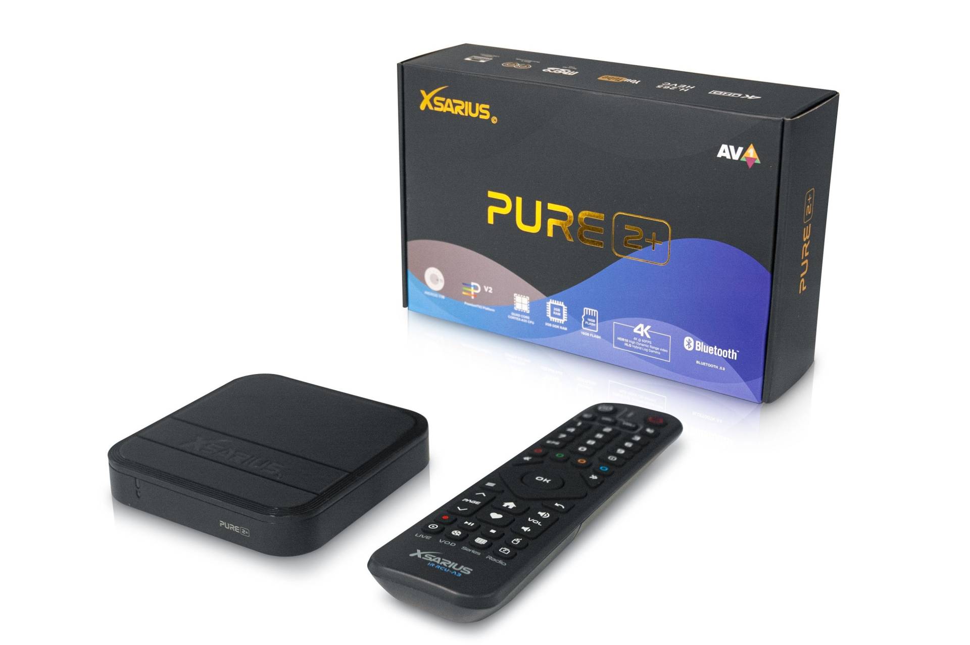 Xsarius PURE 2+ 4K Android 11 OTT 4K UHD IPTV Player H.265 HEVC Wlan Xsarius PURE 2+ 4K Android 11 OTT 4K UHD IPTV Player H.265 HEVC Wlan von Xsarius