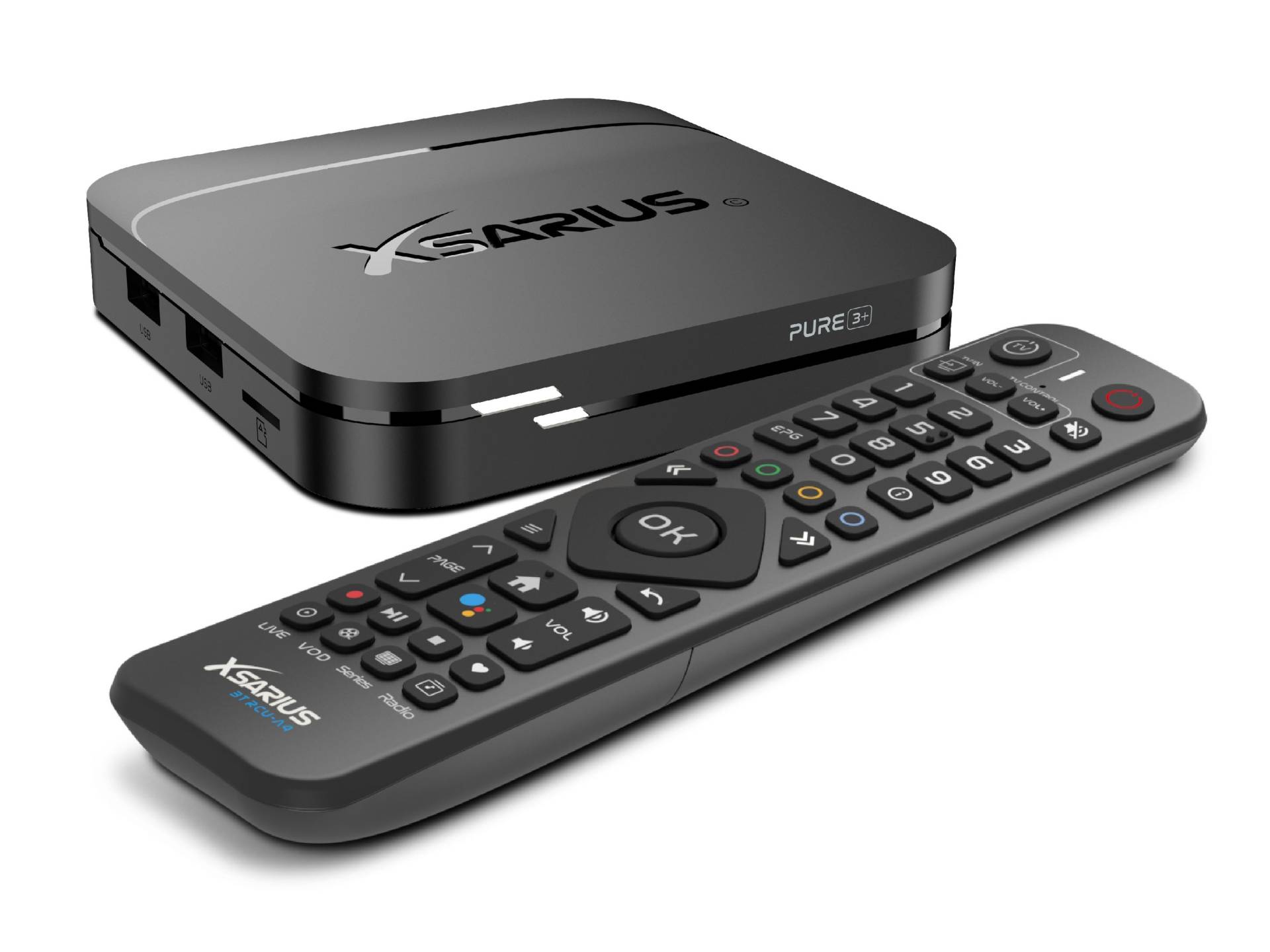 Xsarius PURE 3+ 4K Android 11 OTT 4K UHD IPTV Player H.265 HEVC Wlan Xsarius PURE 3+ 4K Android 11 OTT 4K UHD IPTV Player H.265 HEVC Wlan von Xsarius
