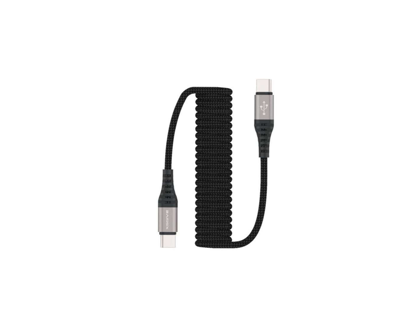 Xssive 1,5 m Lade- und Datenkabel USB-C zu USB-C Strechable geflochten USB-Ladegerät Xssive 1,5 m Lade- und Datenkabel USB-C zu USB-C Strechable geflochten USB-Ladegerät von Xssive
