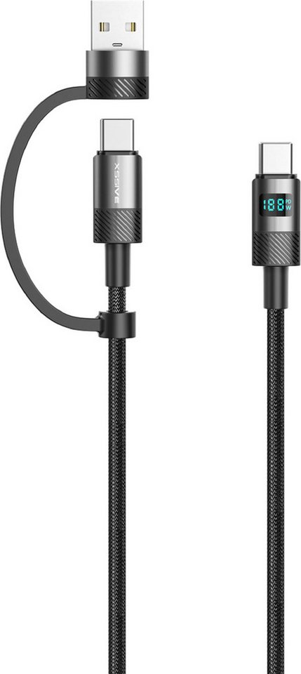 Xssive Xssive 2in1 PD Schnelllade-USB-Kabel XSS-CCA-1.2m USB-Kabel von Xssive