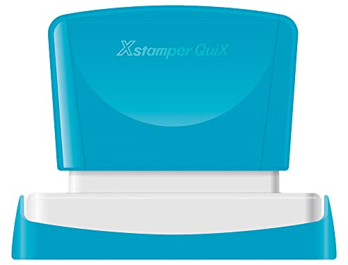Stempel x'stamper quix personalisierbar Farbe: blau Maße 14 x 60 mm q-14 von Xstamper