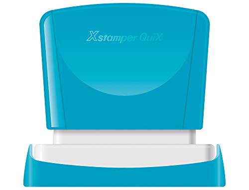 Stempel x'stamper quix personalisierbar Farbe: blau Maße 16 x 48 mm q-11 von Xstamper