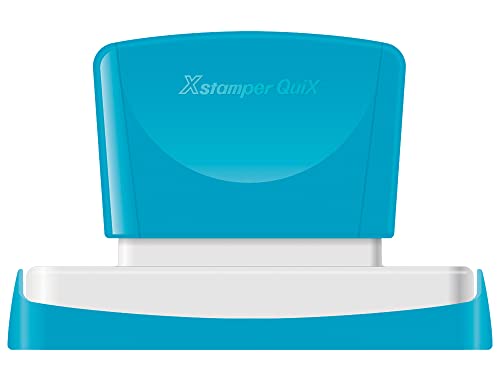 Stempel x'stamper quix personalisierbar Farbe: blau Maße 16 x 83 mm q-26 von Xstamper