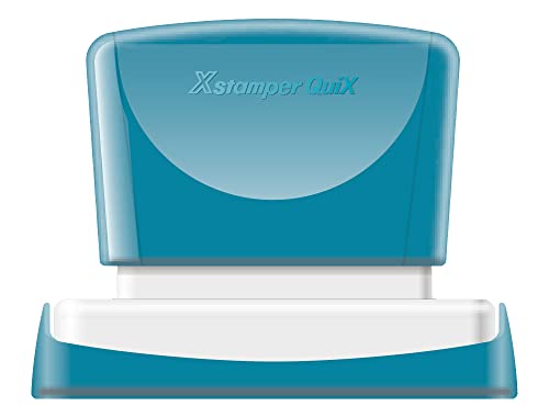 Stempel x'stamper quix personalisierbar Farbe: blau Maße 36 x 61 mm q-16 von Xstamper