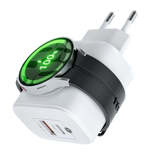 3 In 1 Magnetisches Ladegerät für Samsung Galaxy Watch 7/6/6 Classic/5/5 Pro/4/4 Classic/3/Active 2/Active, 2 Ports Schnellladegerät mit USB-C/USB-A, USB C Ladegerät iPhone,AirPods,iPad,Samsung,Huawei 3 In 1 Magnetisches Ladegerät für Samsung Galaxy Watch 7/6/6 Classic/5/5 Pro/4/4 Classic/3/Active 2/Active, 2 Ports Schnellladegerät mit USB-C/USB-A, USB C Ladegerät iPhone,AirPods,iPad,Samsung,Huawei von XstarG