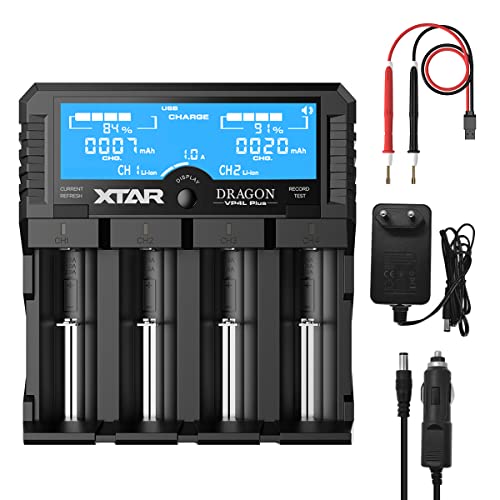 XTAR Dragon VP4L Plus Professional 18650 Kapazität Tester Universal 18650 Ladegerät für wiederaufladbare Batterien Li-ion 21700 26650 14500 16340 NI-MH NI-Cd AA AAA XTAR Dragon VP4L Plus Professional 18650 Kapazität Tester Universal 18650 Ladegerät für wiederaufladbare Batterien Li-ion 21700 26650 14500 16340 NI-MH NI-Cd AA AAA von Xtar