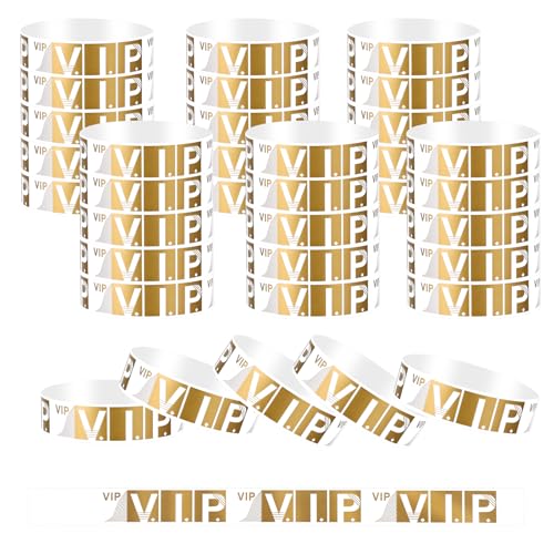 100 Stück VIP Einlassbänder Wasserdichte Papierarmbänder 19 X 250 mm Selbstklebend Party Armbänder Arm Etiketten für Festival Partys Konzerte Vergnügungsparks 100 Stück VIP Einlassbänder Wasserdichte Papierarmbänder 19 X 250 mm Selbstklebend Party Armbänder Arm Etiketten für Festival Partys Konzerte Vergnügungsparks von Xthrotsenk
