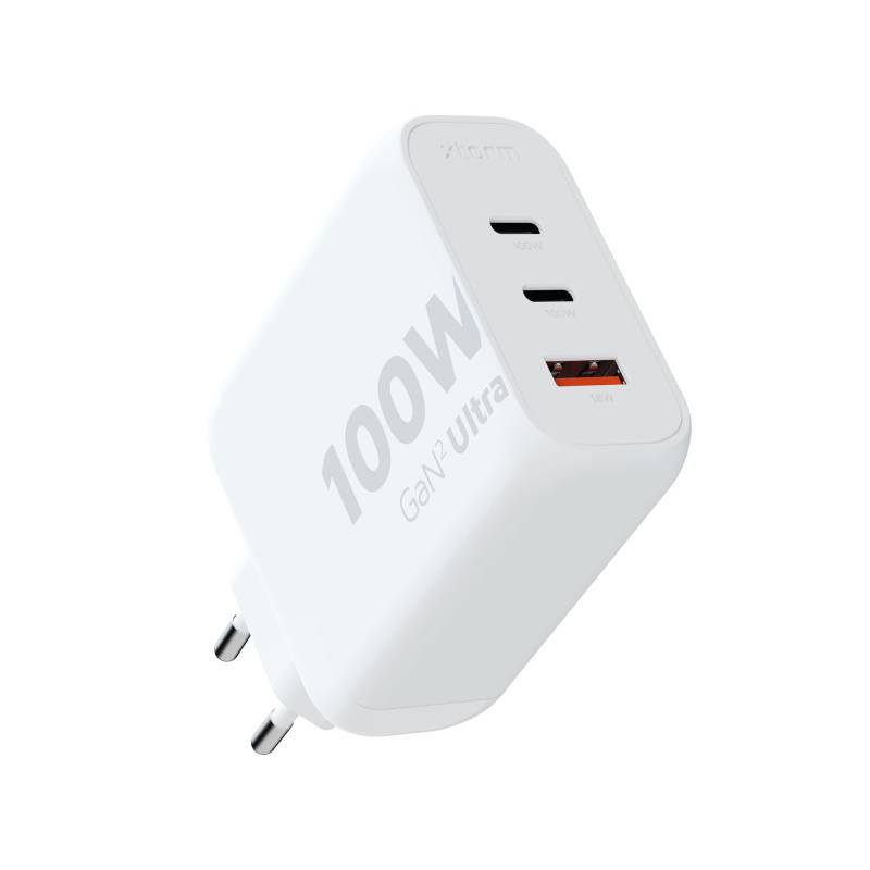 Xtorm - 100 W GaN2 Ultra Heimladegerät 2xUSB-C/USB-A Weiß von Xtorm