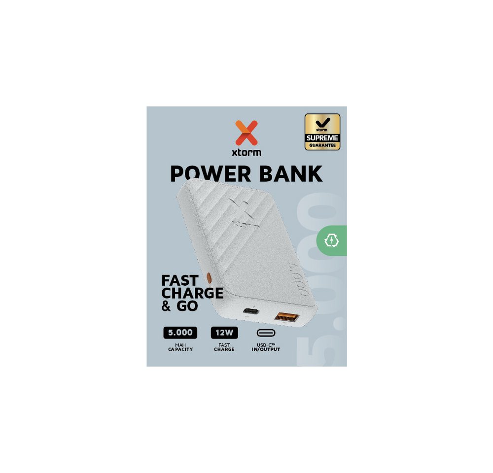 Xtorm 12W Fast Charge Go2 Powerbank 12W - 5.000mAh (64132) Solar Powerbank von Xtorm