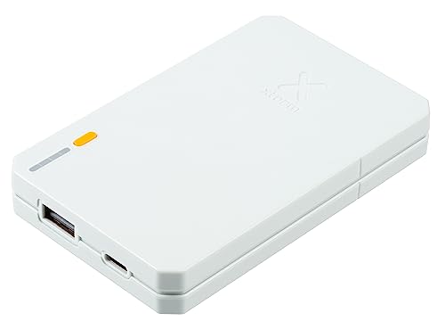 Xtorm Essential Powerbank 5.000 mAh, 12W, USB-C 12W, USB-A 12W, 2X Ausgang, XE1050, u.a. geeignet für iPhone und Samung, Weiß von Xtorm