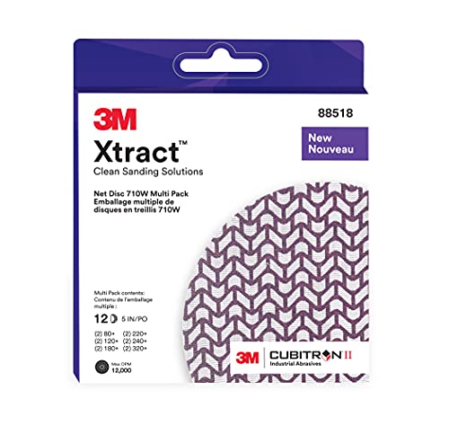 3M Xtract Cubitron II Net Disc 710W, Multi-Grade, 5 in x NH, Die 500X, 20 ea/Case, Multi-pack von Xtract