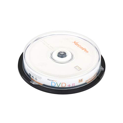XtremPro - DVD+R Rohlinge, 4,7 GB, 16x, 120min, Spindel mit 10 Stück von XtremPro