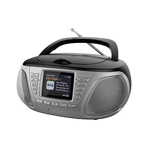 Stereo CD-Player mit DAB-Radio, tragbar, LCD-Display, MP3, Boombox 33198 von Xtreme videogames