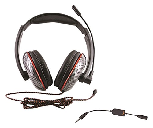 Xtreme Carbon 3,5 mm Binaural Haarband Schwarz, Kohle Kopfhörer – Kopfhörer (PC/Spiele, binaural, Haarband, Schwarz, Kohle, kabelgebunden, 1,2 m) von Xtreme