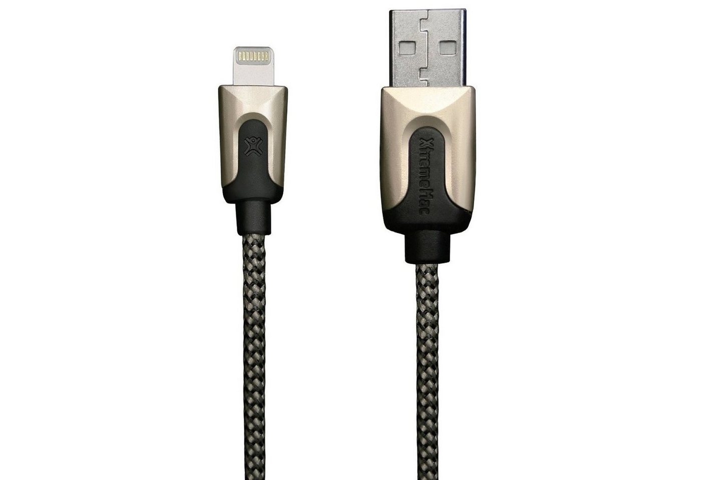 XtremeMac HQ Premium Lightning-Kabel 2m Gold Smartphone-Kabel, USB Typ A, Apple Lightning, Lightning-Stecker Laden + Datenkabel für Apple iPhone, iPad und iPod von XtremeMac
