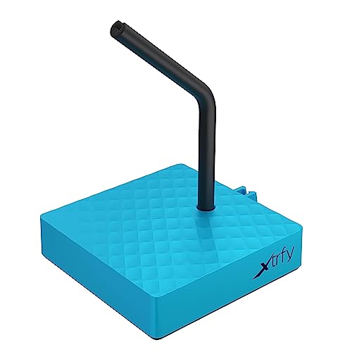 Xtrfy B4, Mouse Bungee für mehr Spielkomfort, flexibler Kabelhalter für Gaming-Maus, stabiler Standfuß, rutschfeste Unterseite, praktisch und kompakt, Miami Blue von Xtrfy