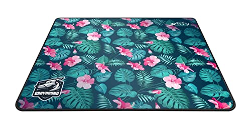Xtrfy GP1, Großes Gaming-Mauspad aus Stoff (460 x 400 x 4 mm), Hervorragende Gleitfähigkeit, Vernähte Kanten, Rutschfeste Unterseite, Waschbar, Tropical Edition von Xtrfy