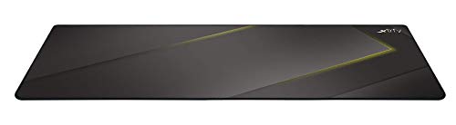 Xtrfy GP1, XL Gaming-Mauspad aus Stoff (920 x 360 x 3 mm), Speed-Pad, hervorragende Gleitfähigkeit, vernähte Kanten, rutschfeste Unterseite, maschinenwaschbar, Schwarz von Xtrfy