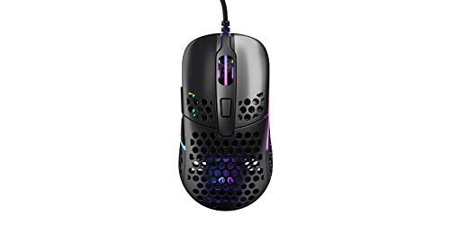 Xtrfy M42 RGB, ultraleichte kabelgebundene Gaming-Maus, hochmoderner Pixart 3389 Sensor, modulares Gehäuse (2 Größen inkl.), einstellbare RGB-Beleuchtung, Black Edition von Xtrfy