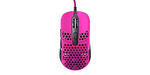 Xtrfy M42 RGB, ultraleichte kabelgebundene Gaming-Maus, hochmoderner Pixart 3389 Sensor, modulares Gehäuse (2 Größen inkl.), einstellbare RGB-Beleuchtung, Pink Edition von Xtrfy