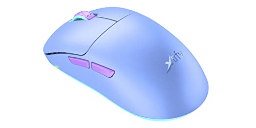 Xtrfy M8 Wireless, kabellose ultraleichte Gaming-Maus, optimiert für E-Sports, 2.4 GHz Funk, extrem niedrige Front für höhere Präzision, wiederaufladbar, Frosty Purple von Xtrfy