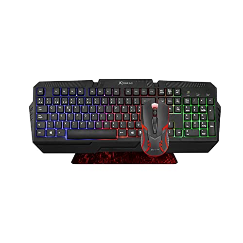 Xtrike Me Dream My Life CMX-301 Pack (Keyboard + Mouse + Mouse Pad) - Black von Xtrike Me Dream My Life