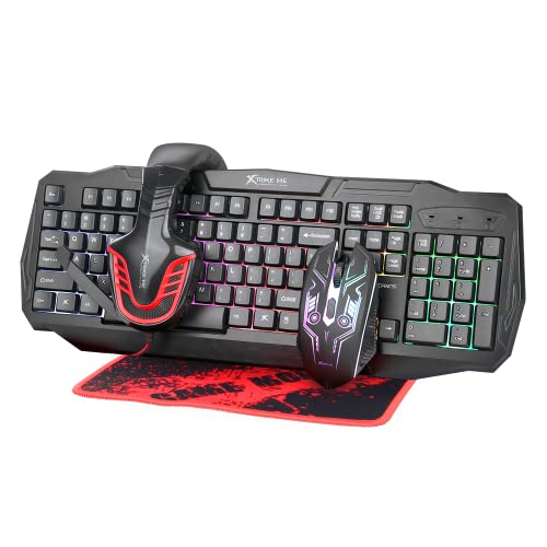 Xtrike Me Dream My Life CMX-407 Pack (Keyboard + Headset + Mouse + Mouse Pad) - Black von Xtrike Me Dream My Life