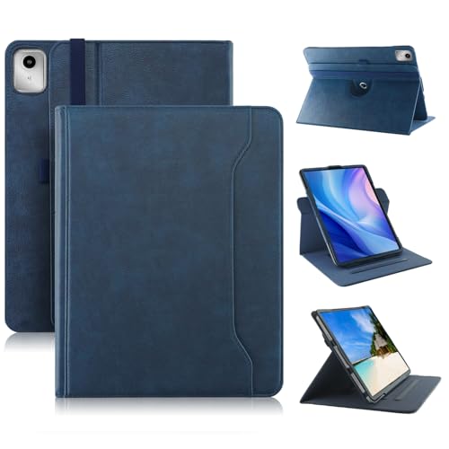 Xuanbeier 360° drehbare hülle kompatibel mit Redmi pad se & Lenovo tab M11 TB330/TB331 11 Zoll 2024 drehbare Schutzhülle mit automatischer Wake-/Sleep,Blau von Xuanbeier