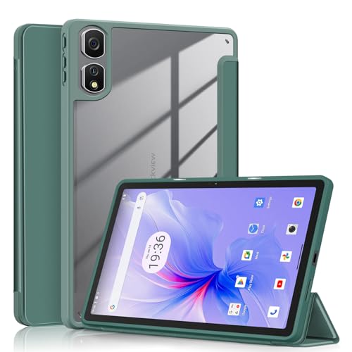 Xuanbeier Hybrid Schlank Hülle Kompatibel mit Blackview tab 16 Pro 11 Zoll Tablet Smart Schutzhülle mit Schlaf/Wach Funktion,Dunkelgrün von Xuanbeier
