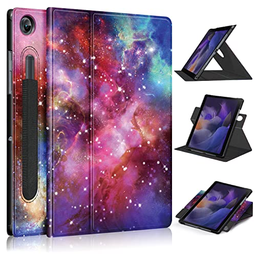 Xuanbeier Rotierende Hülle Kompatibel mit Samsung Galaxy Tab A8 10.5" SM-X200 X205 Tablet Schutzhülle mit Stifthalter und Auto Schlaf/Wach Funktion,Galaxy von Xuanbeier