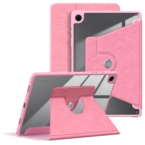 Xuanbeier Rotierende Hülle Kompatibel mit Samsung Galaxy Tab A9 Plus 11Zoll SM-X210/X216/X218 360° drehbare Schutzhülle mit Multi-Winkel-Betrachtung und Schlaf/Wach Funktion,Rosa von Xuanbeier