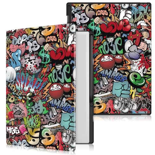 Xuanbeier Schutzhülle kompatibel mit Remarkable Paper Pro 11,8 Zoll mit Stiftablage, mit automatischer Wake-/Sleep-Funktion,Graffiti von Xuanbeier