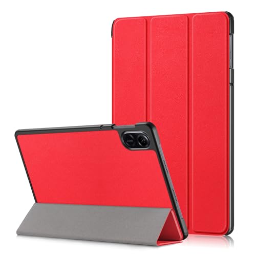 Xuanbeier Ultra Dünn Hülle Kompatibel mit Honor Tab X9 11.5" Tablette Schutzhülle mit Ständer Funktion,Rot von Xuanbeier