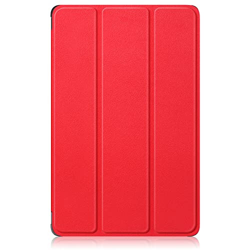 Xuanbeier Ultra Dünn Hülle Kompatibel mit Redmi Pad 10.6 Zoll 2022 Tablette Schutzhülle mit Ständer und Auto Schlaf/Wach Funktion,Rot von Xuanbeier