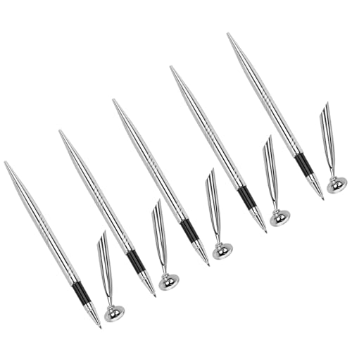 Xuancai 5 Stück Thekendienst-Stift, Signaturen, Kugelschreiber, Schreibtisch-Stift mit Sockel, Empfangsstift für Banken, Hotel, Hochzeiten von Xuancai