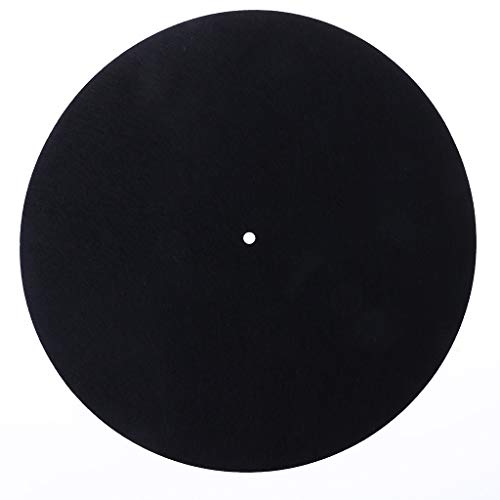25,4 cm Antistatische Filzplatte Plattenspieler-Matte Anti-Vibrations-Slipmat Audiophile für Plattenspieler 3 mm dick 25,4 cm antistatisch von Xuanxi