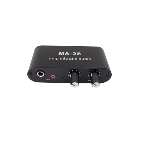 MA2S Vorverstärker, kleiner Stereo-Soundvorverstärker, verstärkt dynamisches Mikrofon 75 x für Podcast-Streaming, 3 Ausgänge MA2S Vorverstärker, kleiner Stereo-Soundvorverstärker, verstärkt dynamisches Mikrofon 75 x für Podcast-Streaming, 3 Ausgänge von Xuanxi