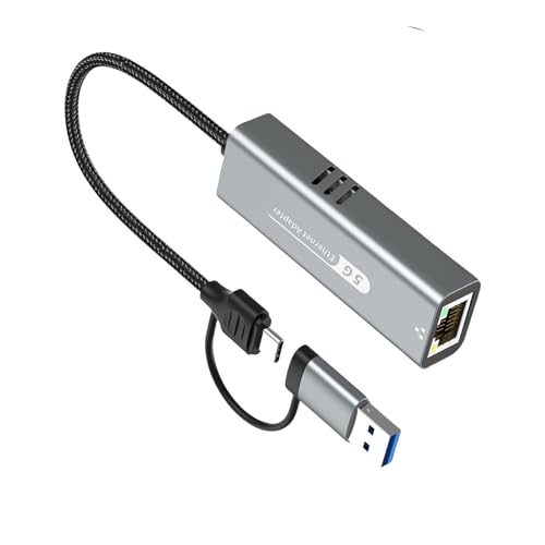 Xuanxi 5 Gbit/s USB Typ C auf RJ45 Ethernet-Konverter, 5000 Mbps Netzwerkkonverter für Verbindung Xuanxi 5 Gbit/s USB Typ C auf RJ45 Ethernet-Konverter, 5000 Mbps Netzwerkkonverter für Verbindung von Xuanxi