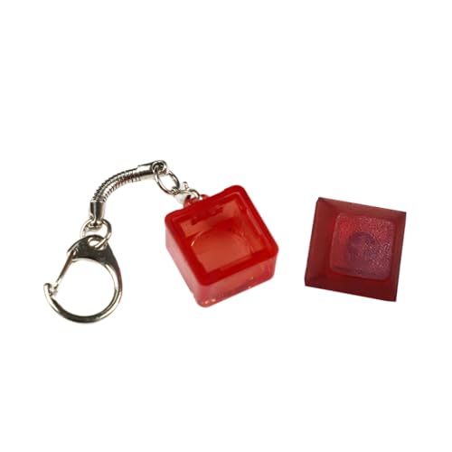 Xuanxi Durchsichtiger Schlüsselanhänger zum Testen mechanischer Tastaturschalter, Stressabbau-Werkzeug mit DSA-Tastenkappe, 1 Set, 20 x 20 x 12 mm Xuanxi Durchsichtiger Schlüsselanhänger zum Testen mechanischer Tastaturschalter, Stressabbau-Werkzeug mit DSA-Tastenkappe, 1 Set, 20 x 20 x 12 mm von Xuanxi