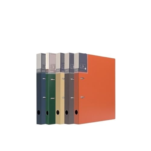 Dokumentenmappe Fächermappe 5 Stück A4 Perforierte Loseblattmappe PP Zweiloch-Dateiordner Archivinformationen Organizer Booklet Schule Document Organizer von Xumh2024-3