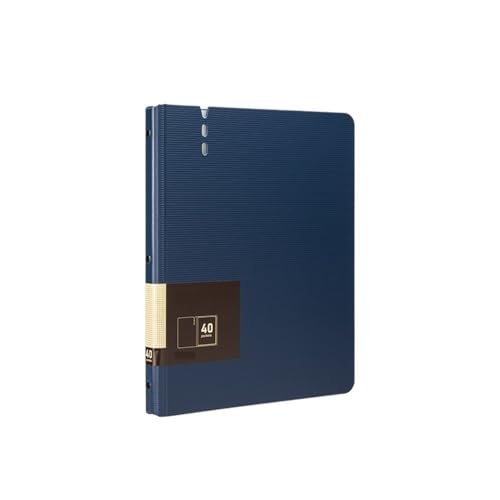 Dokumentenmappe Fächermappe A4-Dateiordner mit transparenten Einsätzen, verdickter Datendatei-Speicherbuch-Bürobedarf Schule Document Organizer(Blue) von Xumh2024-3