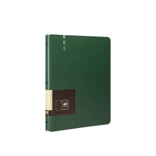 Dokumentenmappe Fächermappe A4-Dateiordner mit transparenten Einsätzen, verdickter Datendatei-Speicherbuch-Bürobedarf Schule Document Organizer(Green) von Xumh2024-3