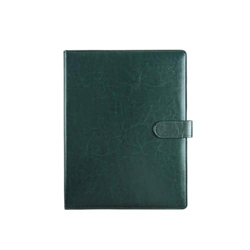 Dokumentenmappe Fächermappe A4 Multifunktionsordner mit Stifteinsatz Lederbuch zur Unterzeichnung von Geschäftsverträgen Dokumenteninformationstafelordner Schule Document Organizer(Green) von Xumh2024-3