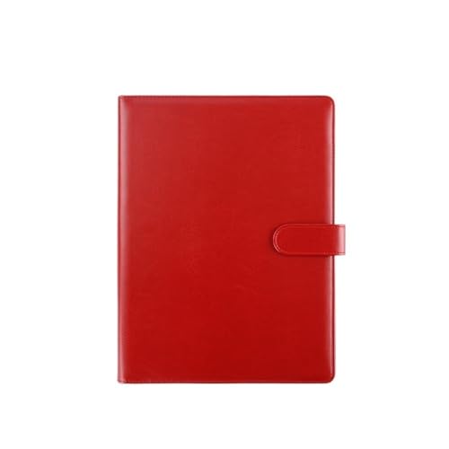 Dokumentenmappe Fächermappe A4 Multifunktionsordner mit Stifteinsatz Lederbuch zur Unterzeichnung von Geschäftsverträgen Dokumenteninformationstafelordner Schule Document Organizer(Red) von Xumh2024-3