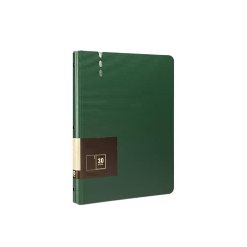 Dokumentenmappe Fächermappe A4-Ordner mit transparenten Einsätzen, verdickter Mehrzweck-Datendatei-Aufbewahrungsbuch-Bürobedarf Schule Document Organizer(Green) von Xumh2024-3