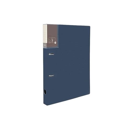 Dokumentenmappe Fächermappe A4 Perforierter Loseblattordner PP Zweiloch-Aktenordner Archivinformations-Organizer-Broschüre Schule Document Organizer(Blue) von Xumh2024-3